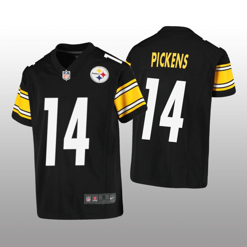 Pittsburgh Steelers George Pickens Black Jersey Game Youth