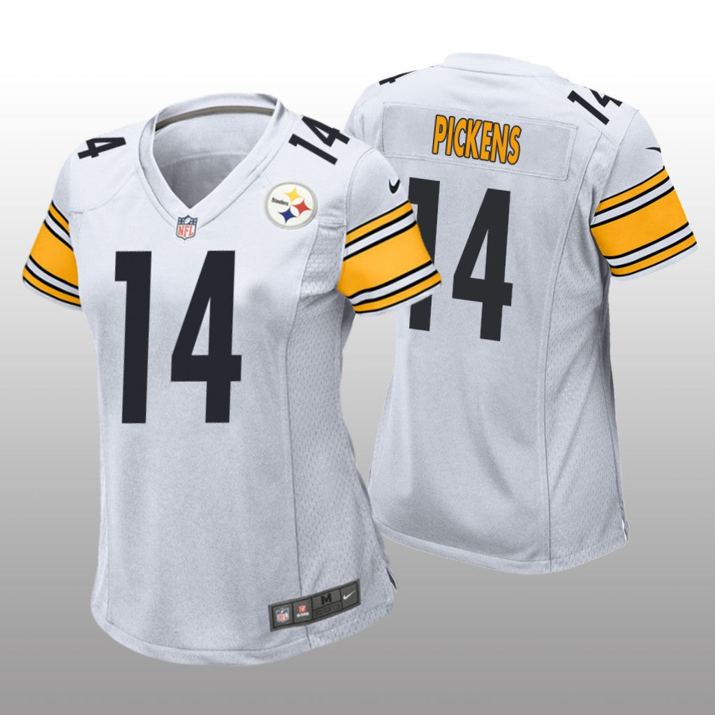 Pittsburgh Steelers George Pickens White Jersey Game Women's