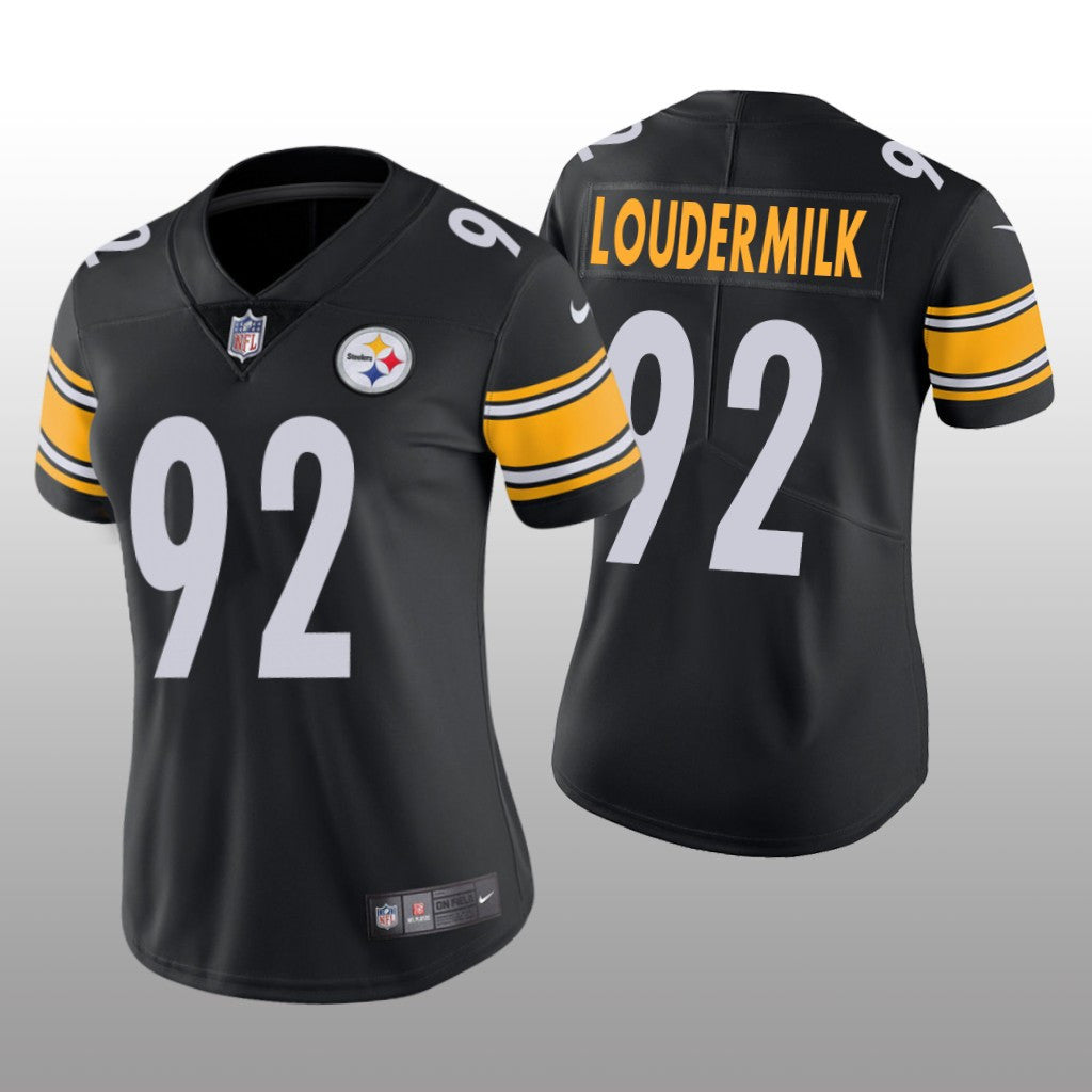 Pittsburgh Steelers Isaiahh Loudermilk Black Jersey Vapor Limited Women's