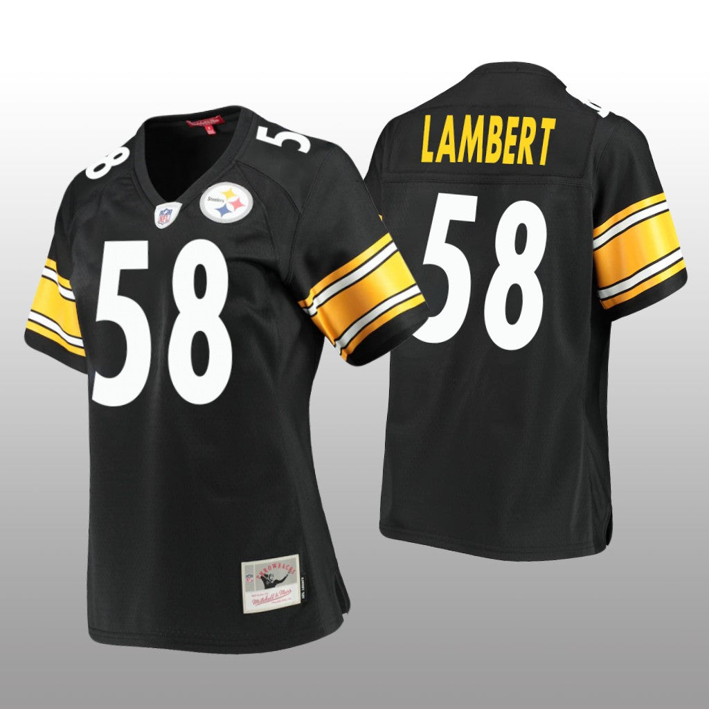 Pittsburgh Steelers Jack Lambert Black Jersey Legacy Women's