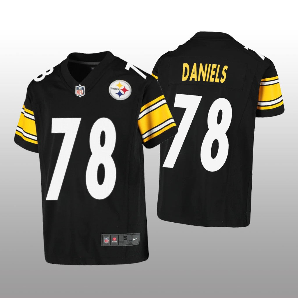 Pittsburgh Steelers James Daniels Black Jersey Game Youth