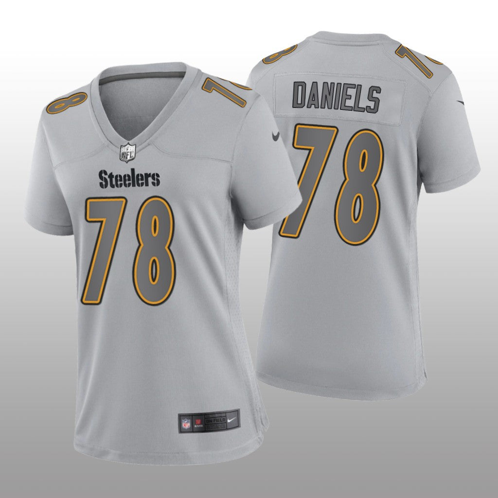 Pittsburgh Steelers James Daniels Gray Jersey Atmosphere Fashion Game Women's