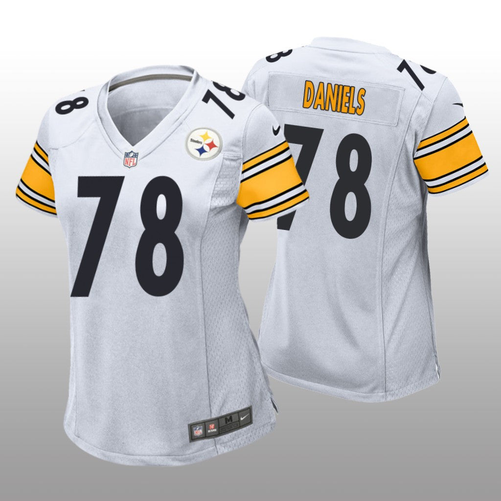 Pittsburgh Steelers James Daniels White Jersey Game Women's
