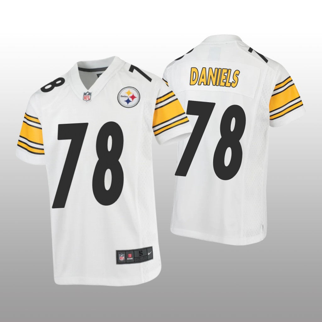 Pittsburgh Steelers James Daniels White Jersey Game Youth