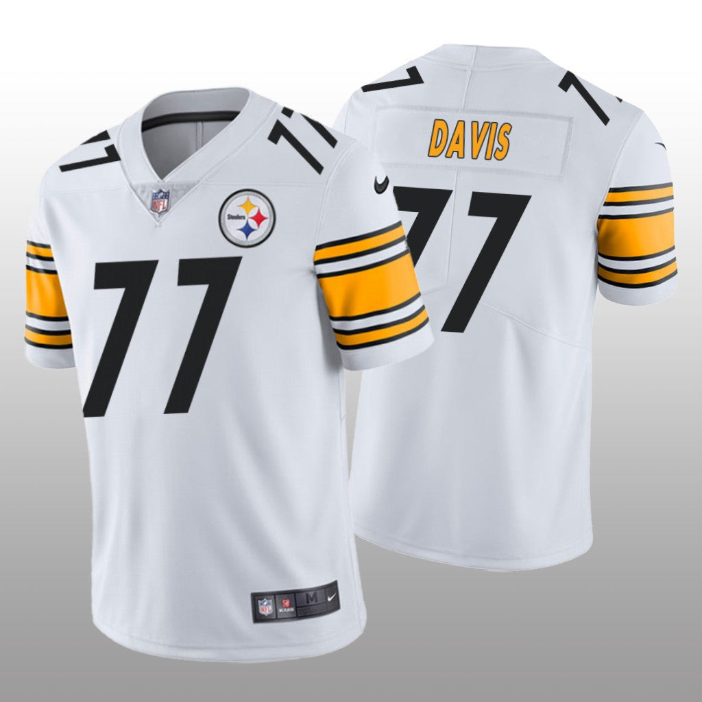 Pittsburgh Steelers Jesse Davis White Jersey Vapor Limited Men's