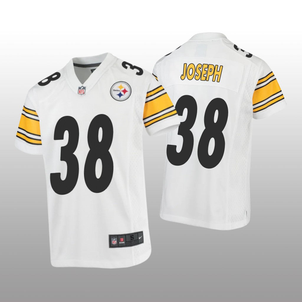 Pittsburgh Steelers Karl Joseph White Jersey Game Youth