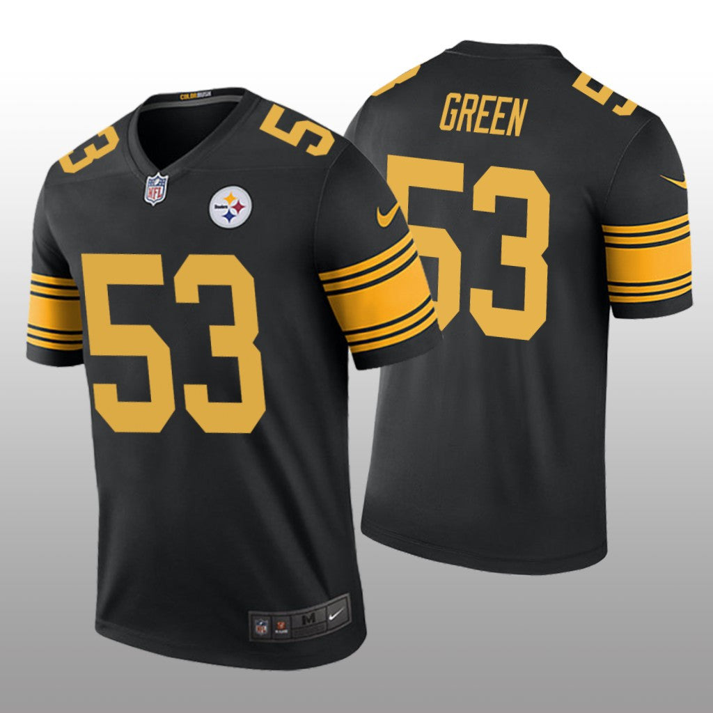 Pittsburgh Steelers Kendrick Green Black Jersey Color Rush Legend Men's