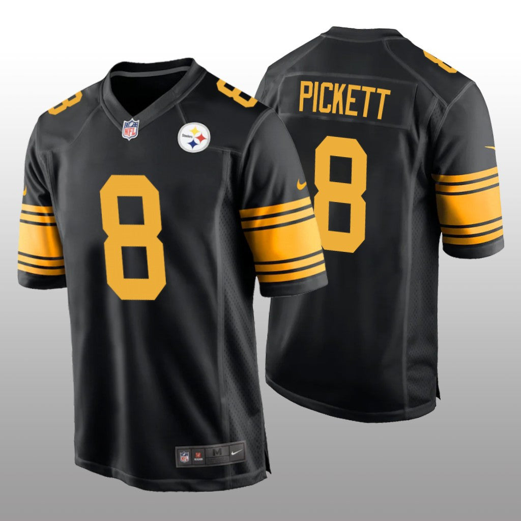 Pittsburgh Steelers Kenny Pickett Black Jersey Alternate Game Men's