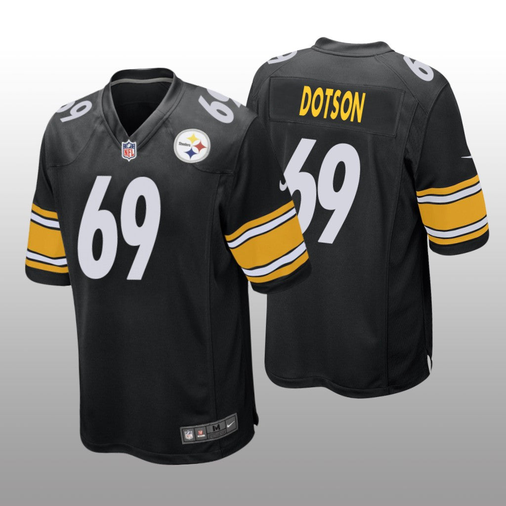 Pittsburgh Steelers Kevin Dotson Black Jersey Game Men's