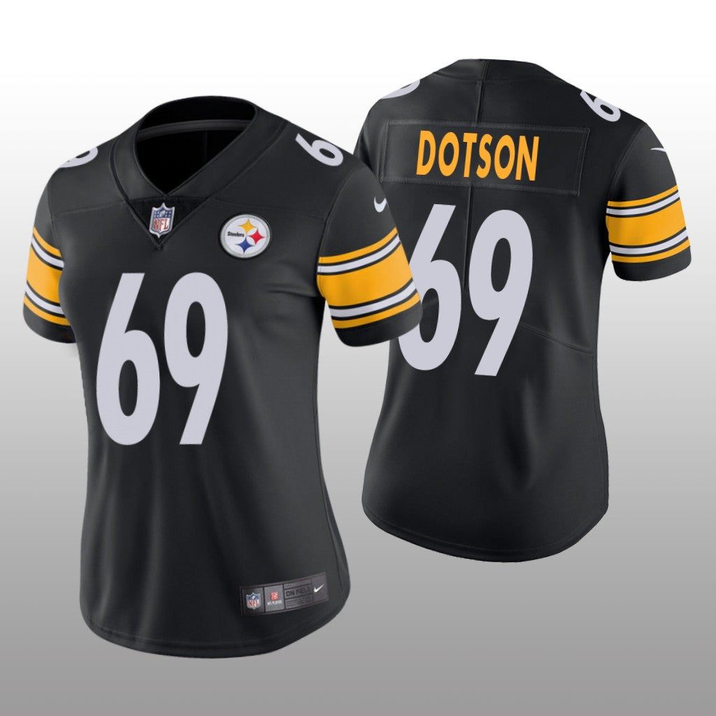 Pittsburgh Steelers Kevin Dotson Black Jersey Vapor Limited Women's