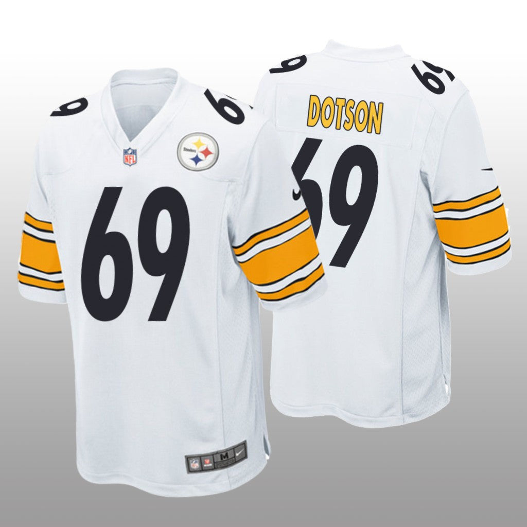 Pittsburgh Steelers Kevin Dotson White Jersey Game Men's