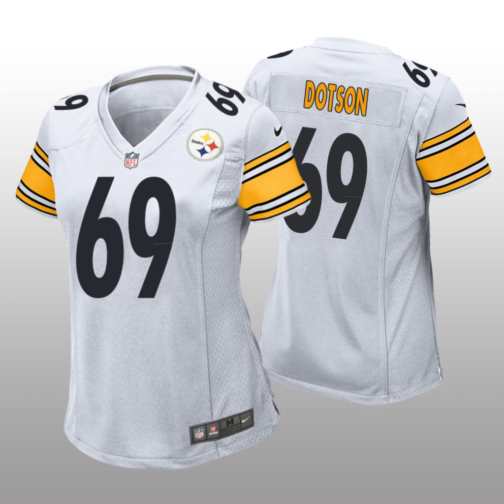 Pittsburgh Steelers Kevin Dotson White Jersey Game Women's