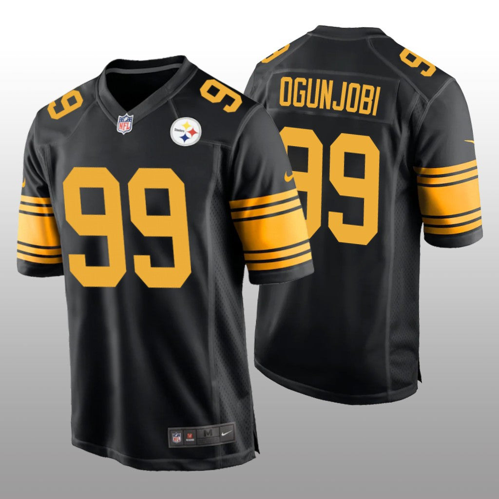 Pittsburgh Steelers Larry Ogunjobi Black Jersey Alternate Game Men's