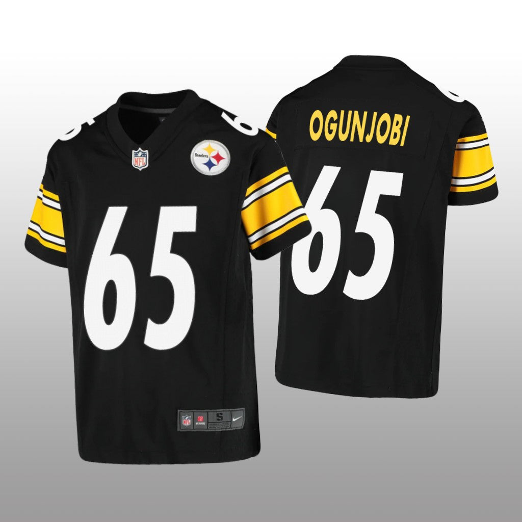 Pittsburgh Steelers Larry Ogunjobi Black Jersey Game Youth