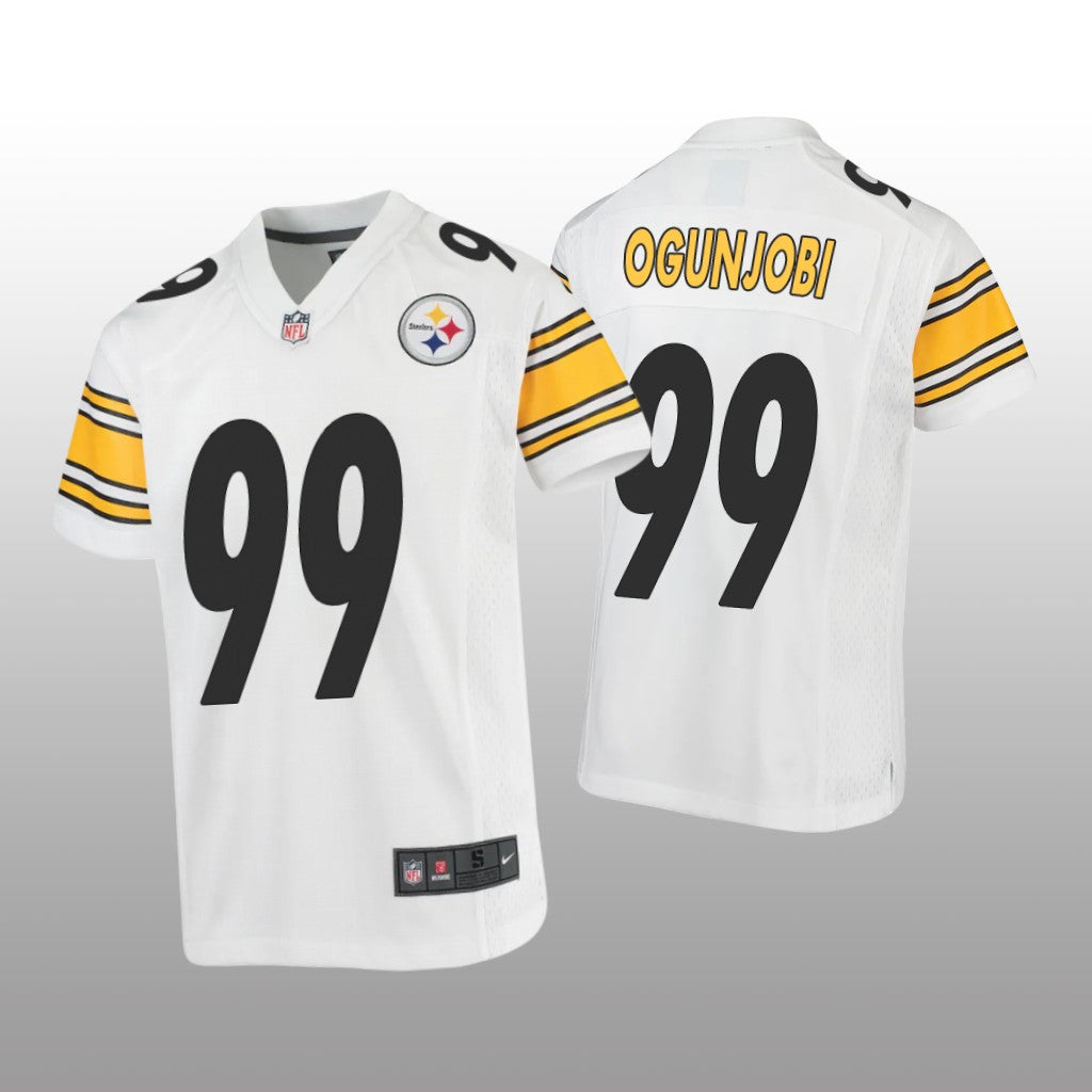 Pittsburgh Steelers Larry Ogunjobi White Jersey Game Youth