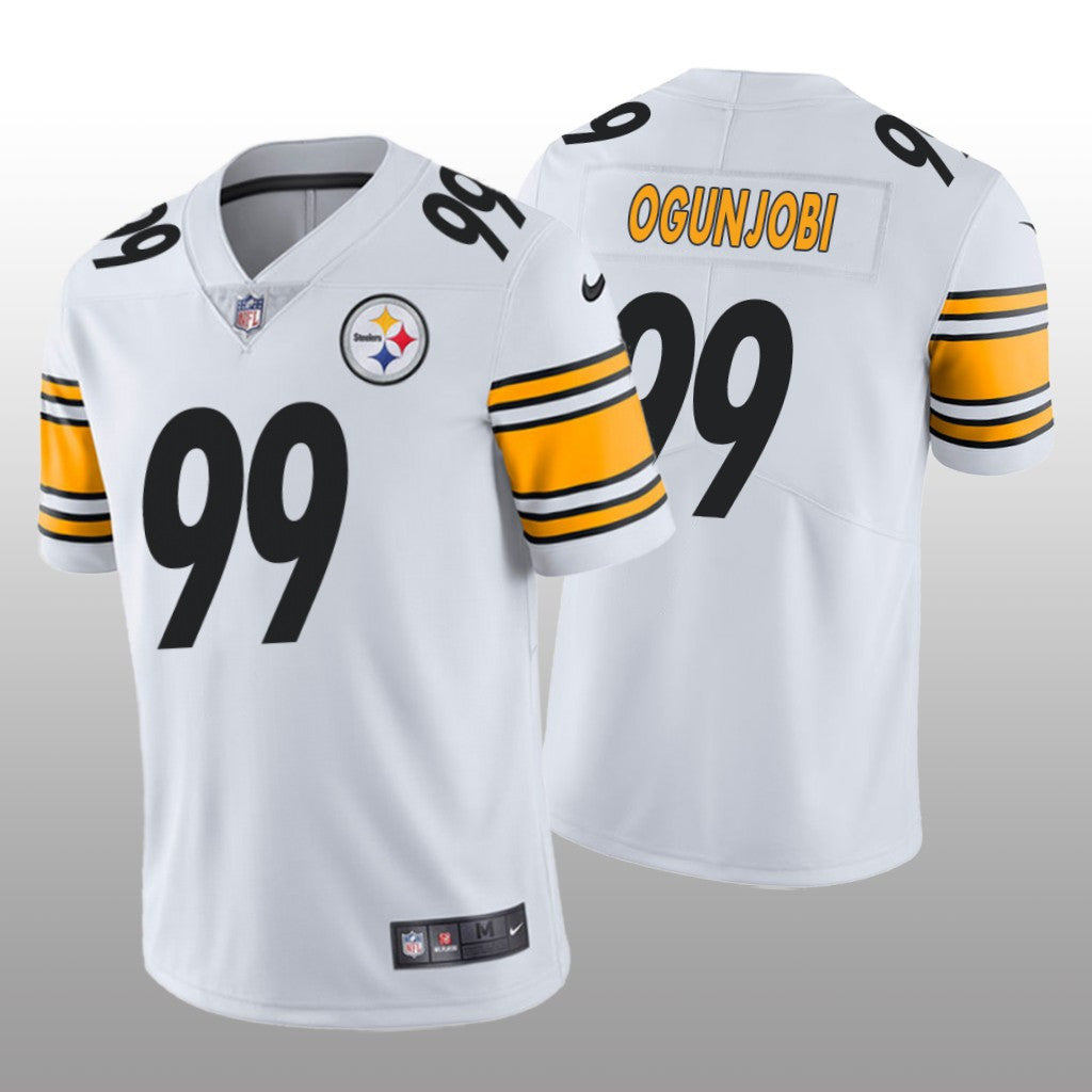 Pittsburgh Steelers Larry Ogunjobi White Jersey Vapor Limited Men's