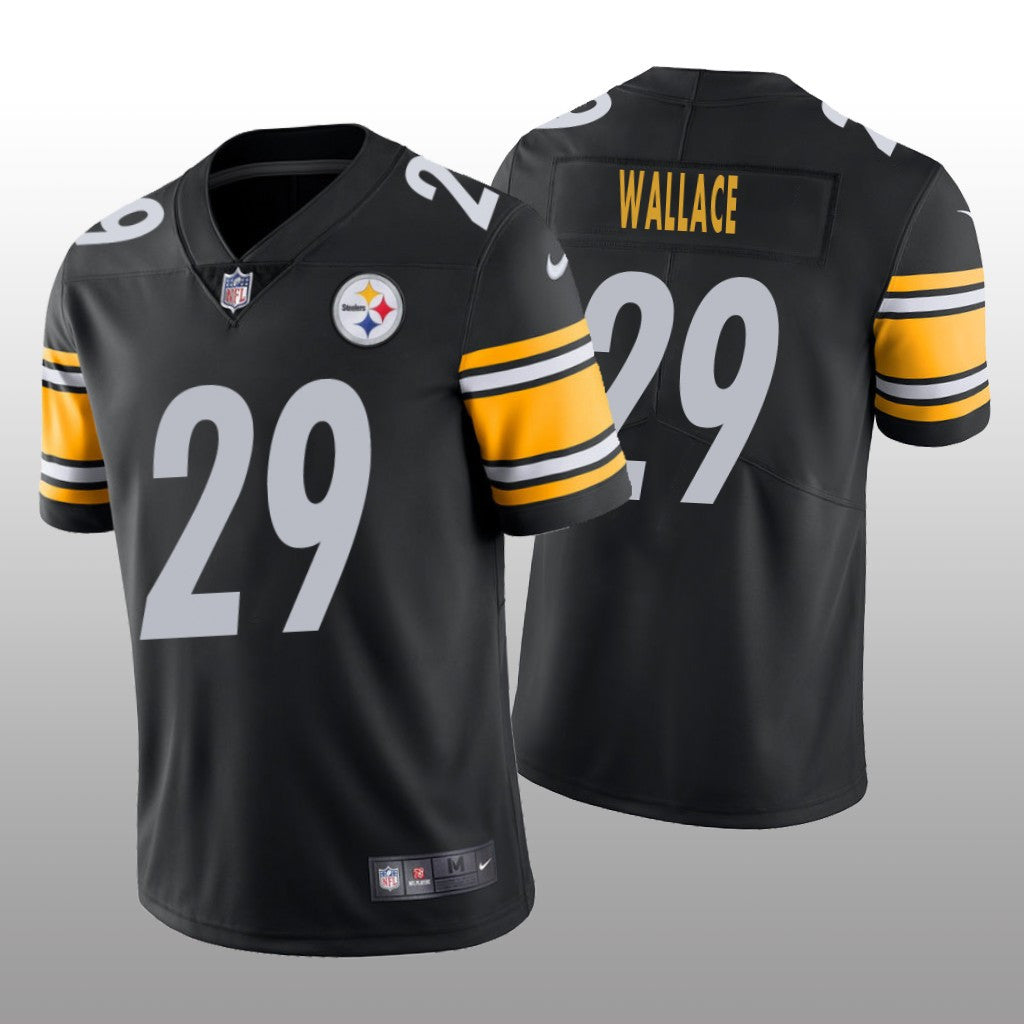 Pittsburgh Steelers Levi Wallace Black Jersey Vapor Limited Men's