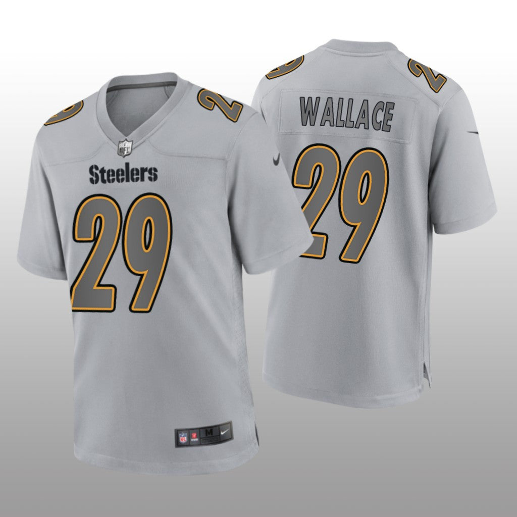 Pittsburgh Steelers Levi Wallace Gray Jersey Atmosphere Fashion Game Men's