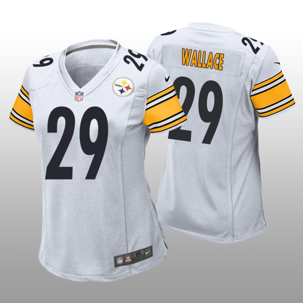Pittsburgh Steelers Levi Wallace White Jersey Game Women's