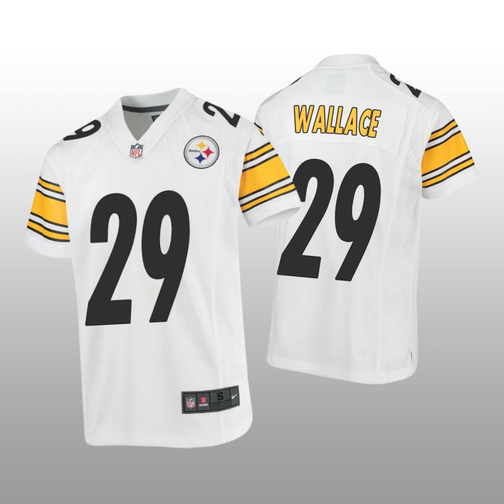 Pittsburgh Steelers Levi Wallace White Jersey Game Youth