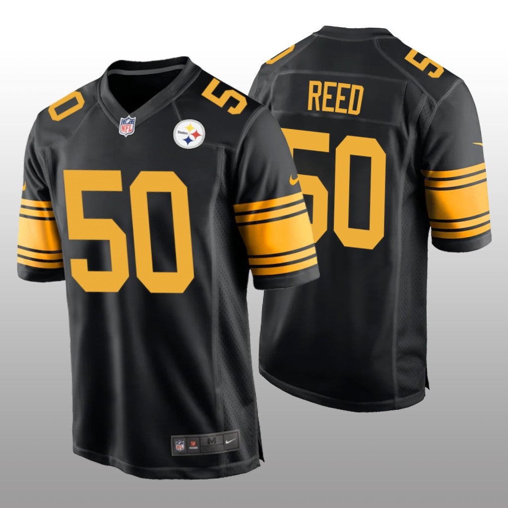 Pittsburgh Steelers Malik Reed Black Jersey Alternate Game Men's