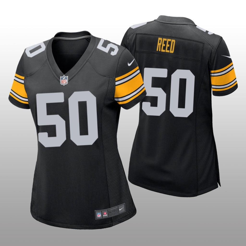 Pittsburgh Steelers Malik Reed Black Jersey Game Women's