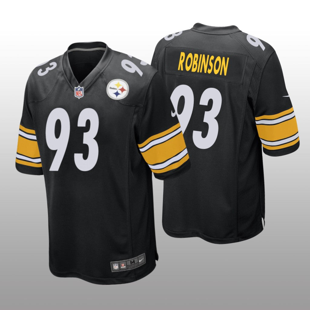 Pittsburgh Steelers Mark Robinson Black Jersey Game Men's