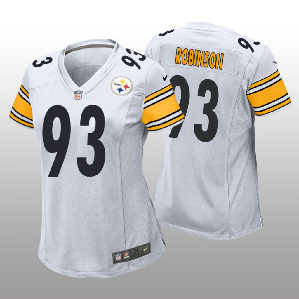 Pittsburgh Steelers Mark Robinson White Jersey Game Women's
