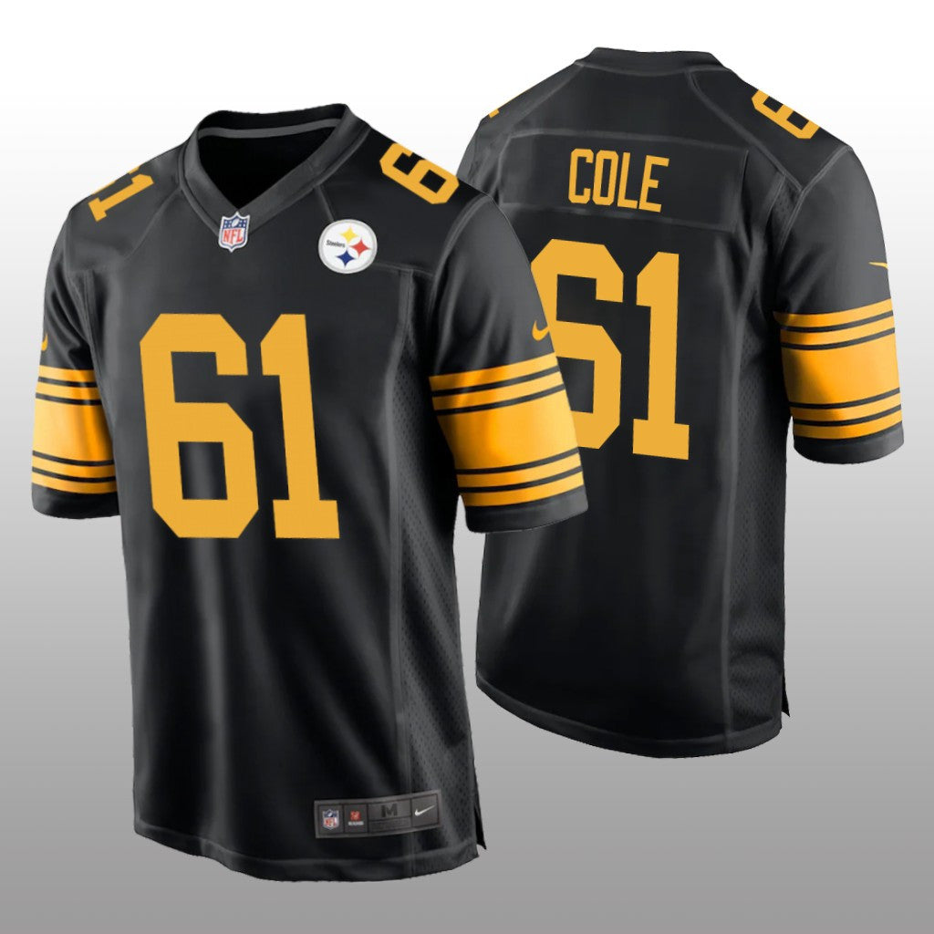Pittsburgh Steelers Mason Cole Black Jersey Alternate Game Men's
