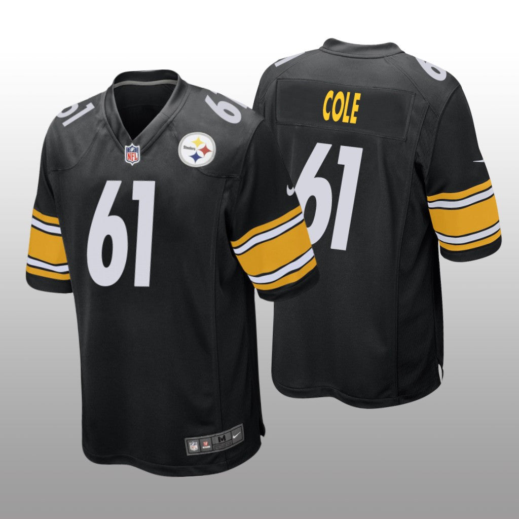 Pittsburgh Steelers Mason Cole Black Jersey Game Men's