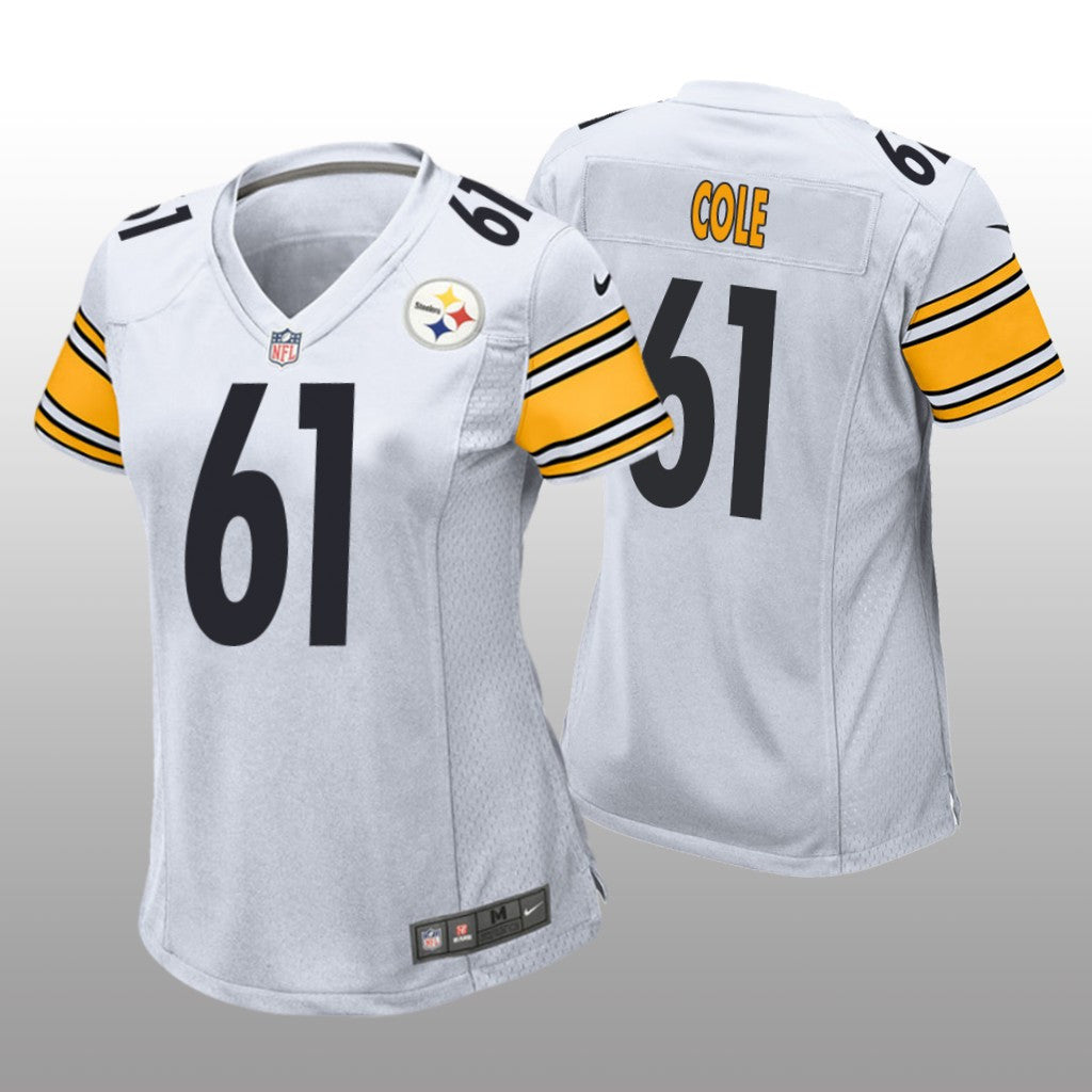 Pittsburgh Steelers Mason Cole White Jersey Game Women's
