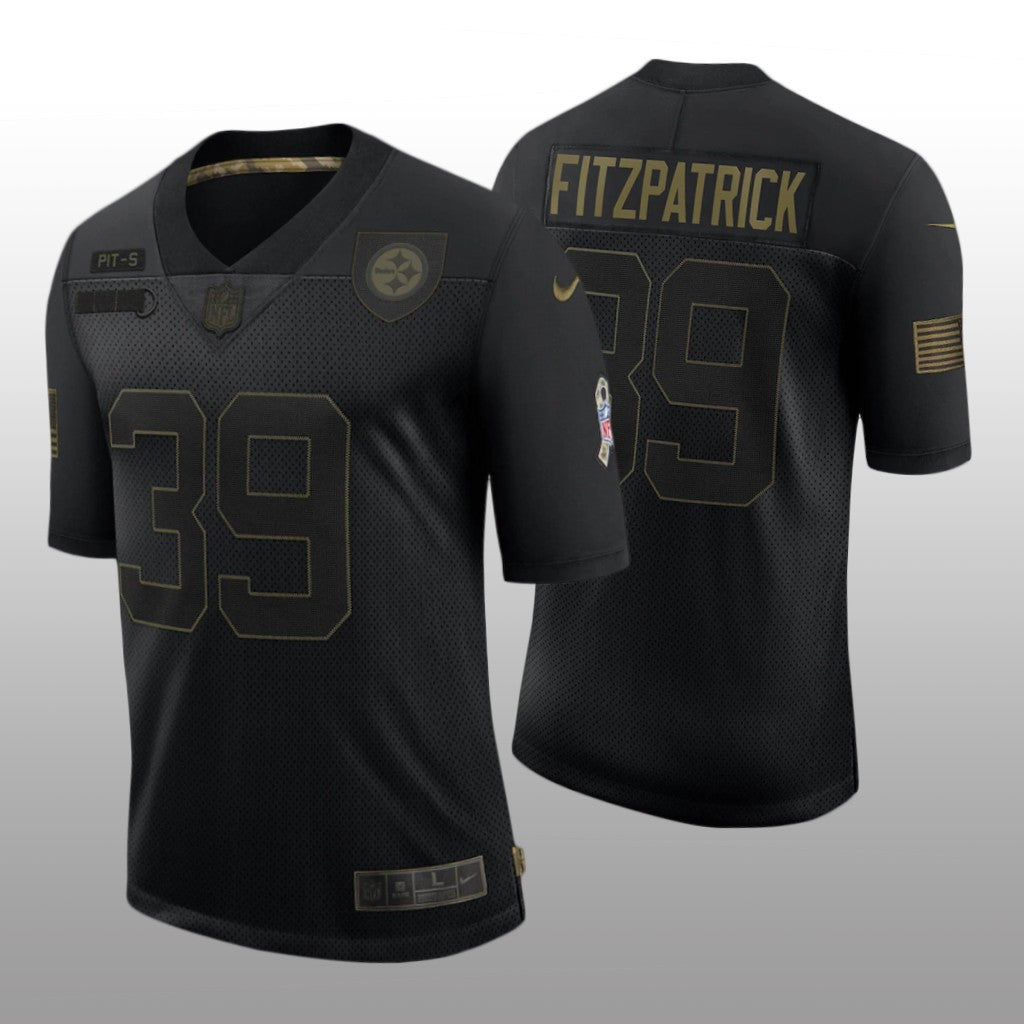 Pittsburgh Steelers Minkah Fitzpatrick Black Limited Jersey Salute to Service Men's