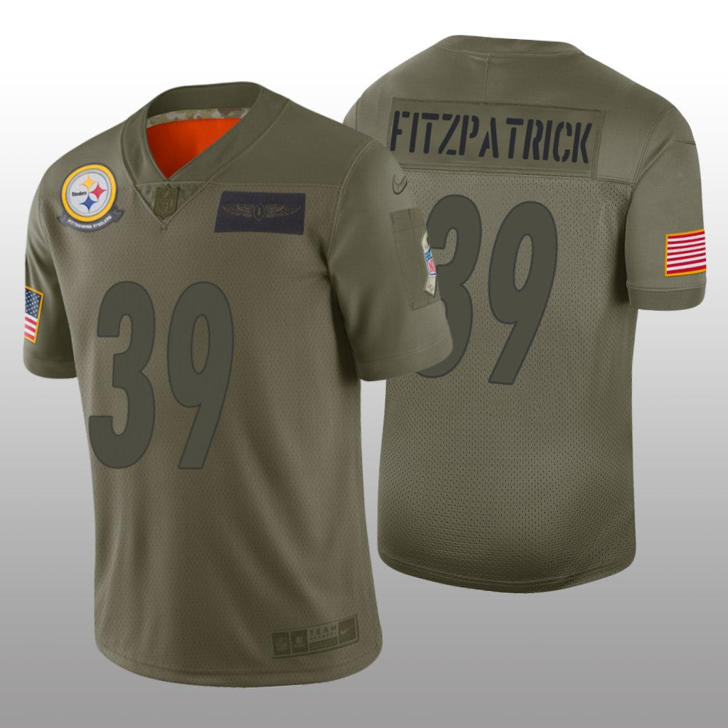 Pittsburgh Steelers Minkah Fitzpatrick Camo Limited Jersey Salute to Service Men's