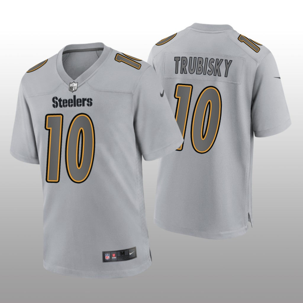 Pittsburgh Steelers Mitchell Trubisky Gray Jersey Atmosphere Fashion Game Men's