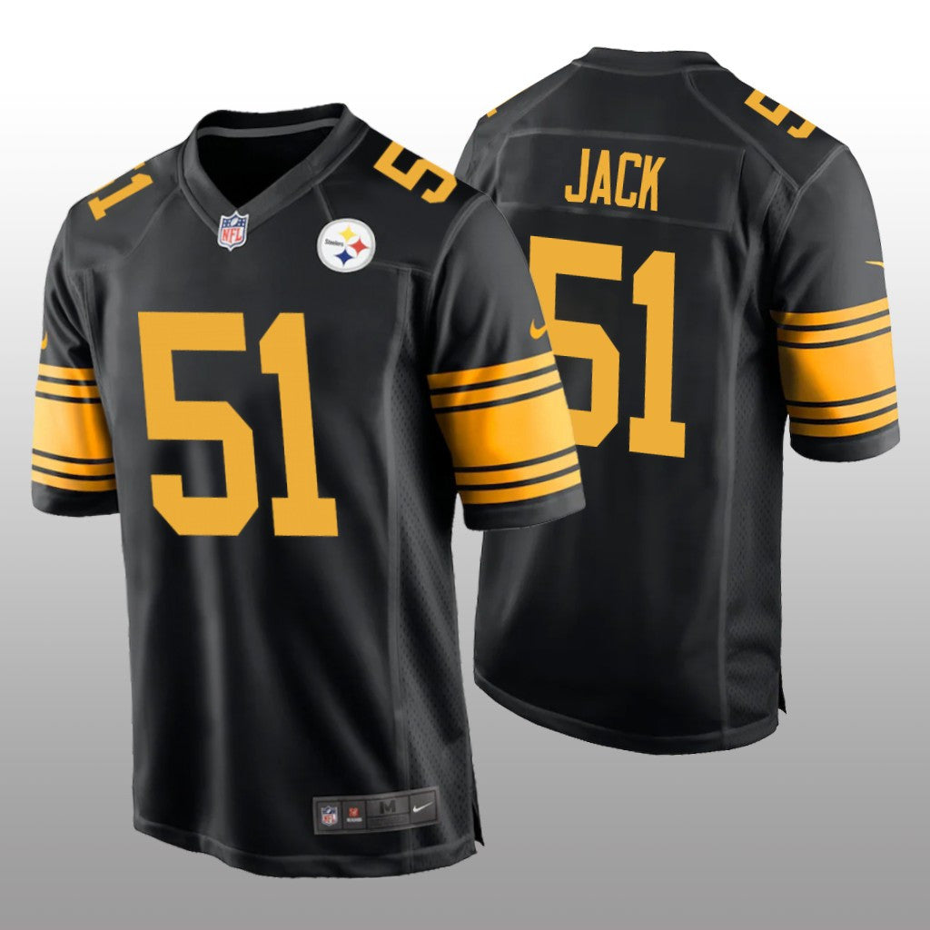 Pittsburgh Steelers Myles Jack Black Jersey Alternate Game Men's