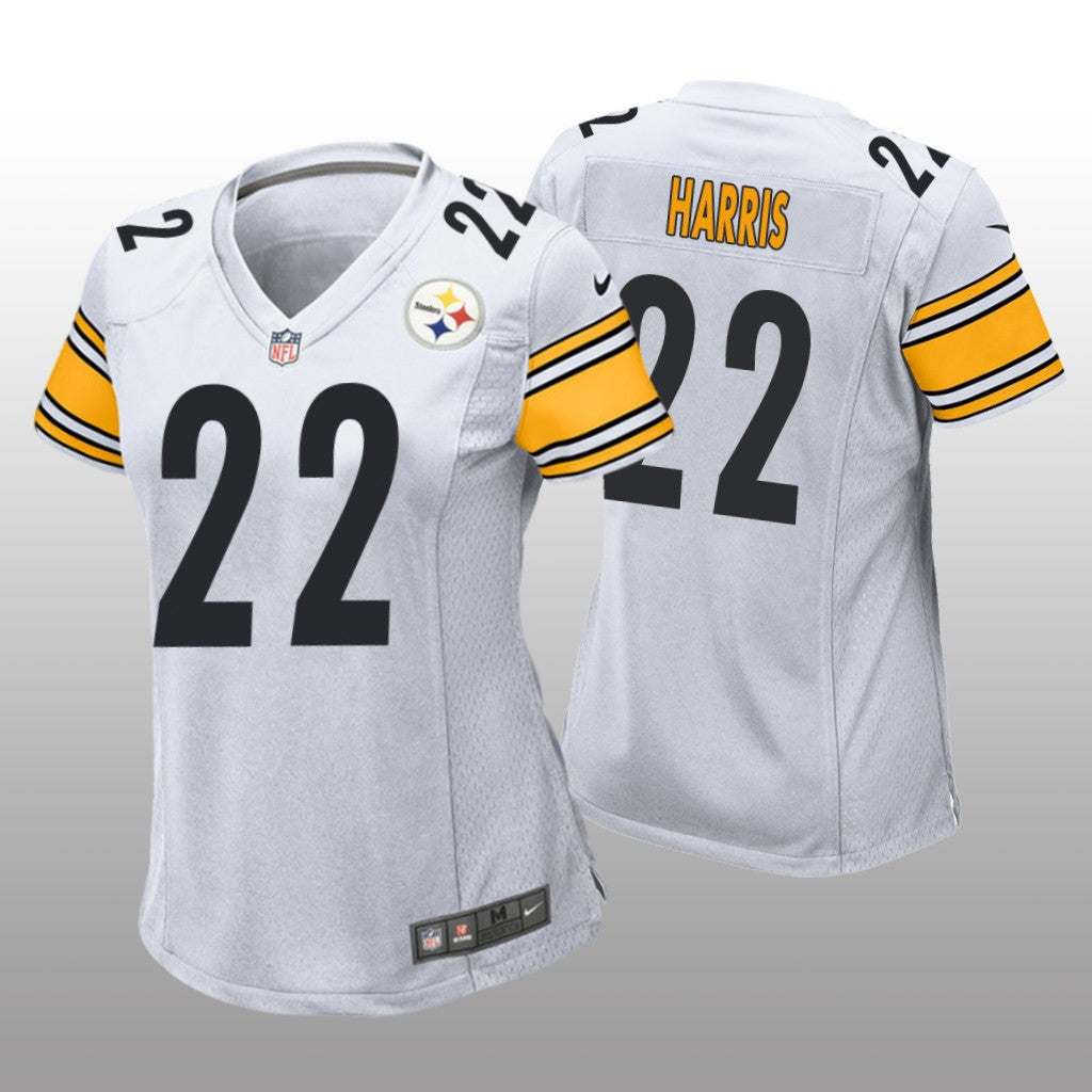 Pittsburgh Steelers Najee Harris White Jersey Game Women's