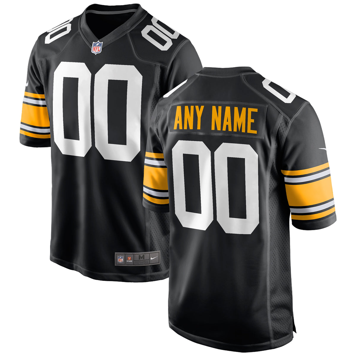 Pittsburgh Steelers Nike Alternate Custom Game Jersey Black
