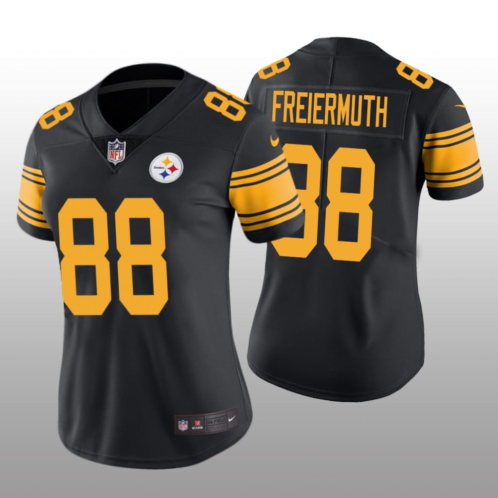 Pittsburgh Steelers Pat Freiermuth Black Jersey Color Rush Limited Women's