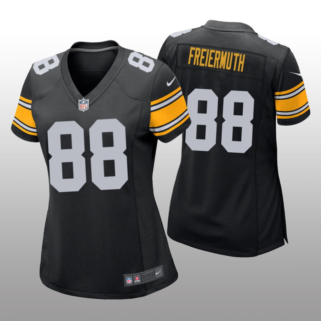 Pittsburgh Steelers Pat Freiermuth Black Jersey Game Women's