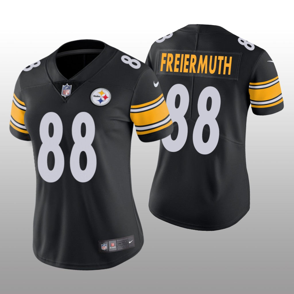 Pittsburgh Steelers Pat Freiermuth Black Jersey Vapor Limited Women's