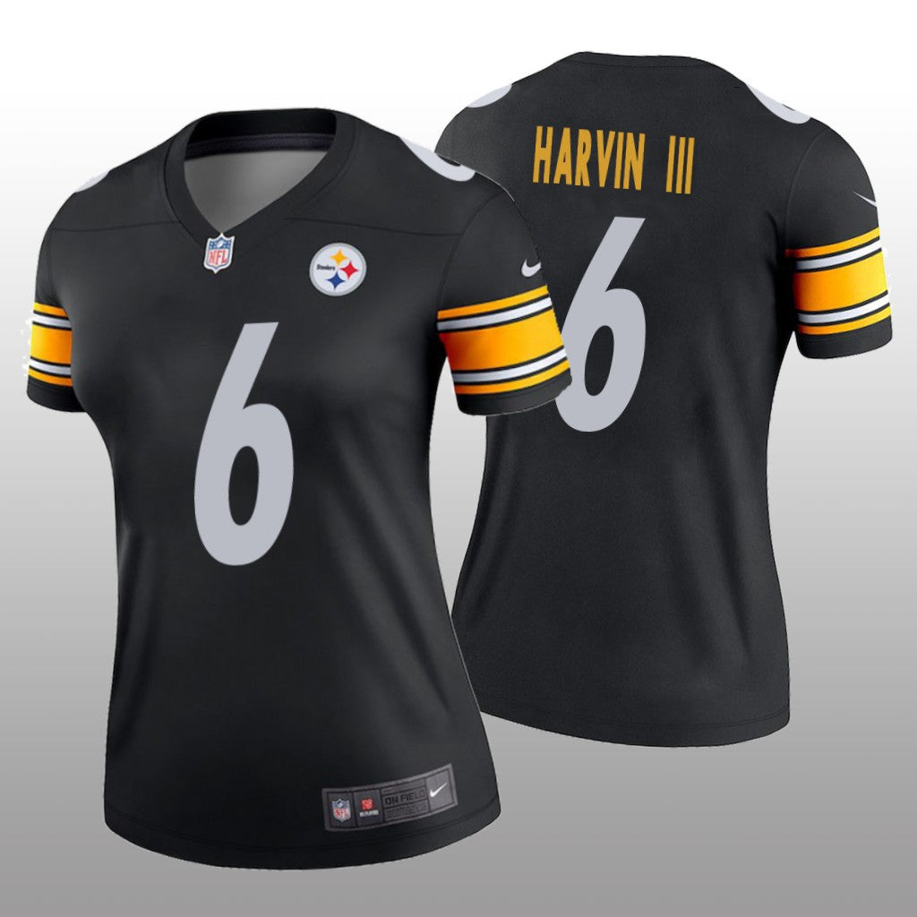 Pittsburgh Steelers Pressley Harvin III Black Jersey Legend Women's