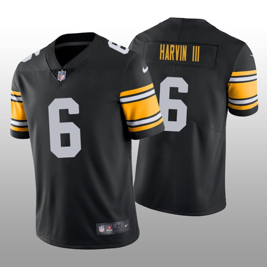 Pittsburgh Steelers Pressley Harvin III Black Jersey Vapor Limited Men's