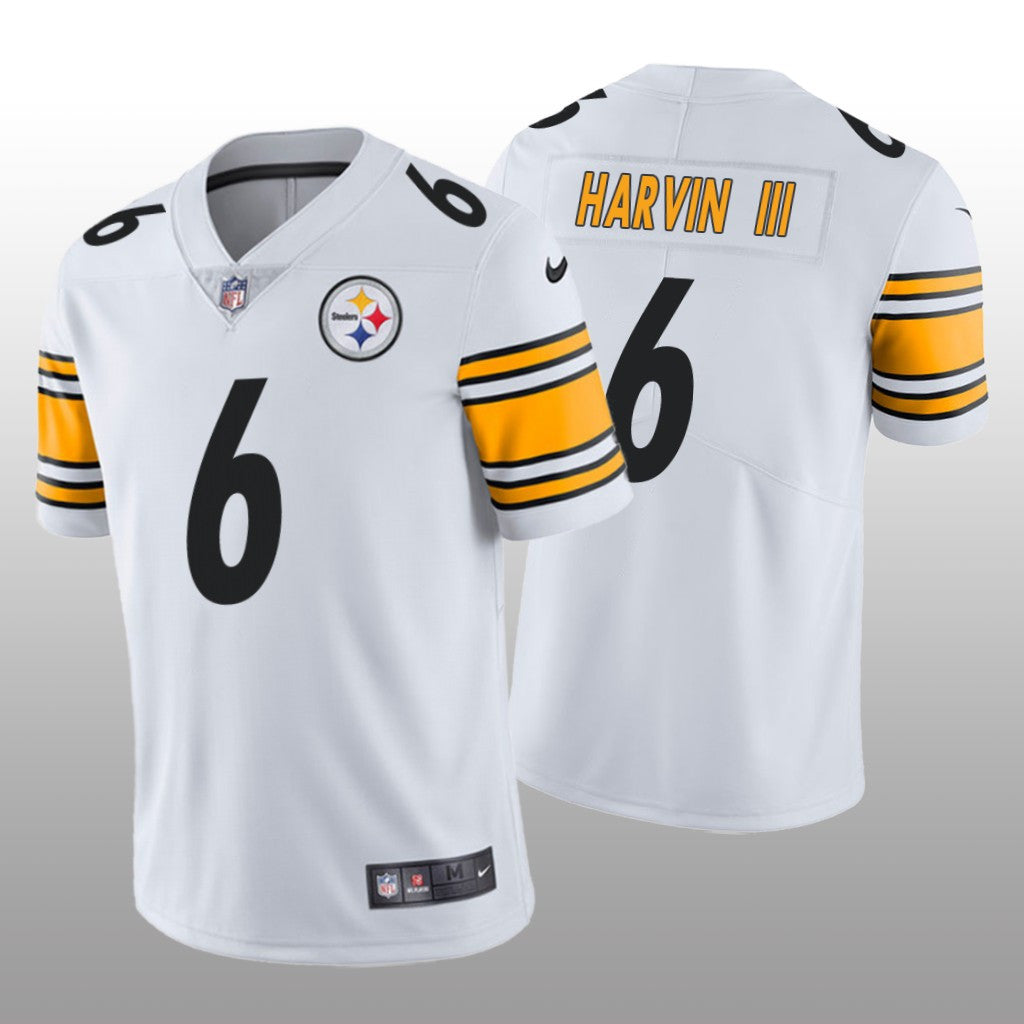 Pittsburgh Steelers Pressley Harvin III White Jersey Vapor Limited Men's