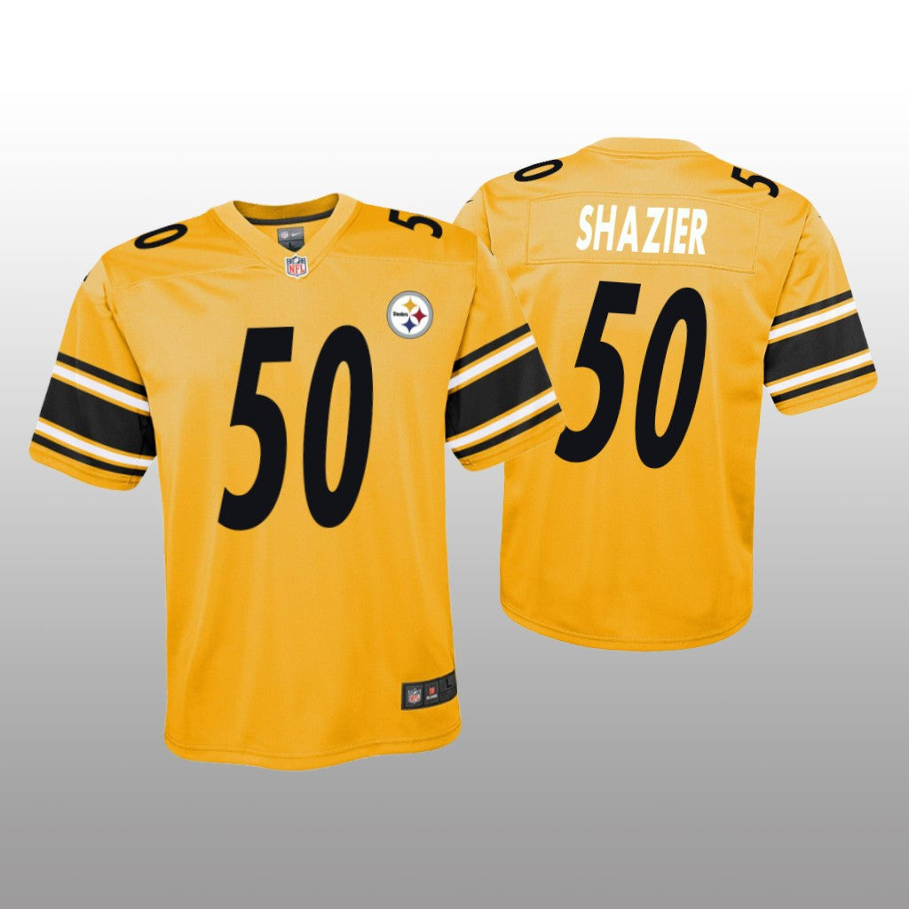 Pittsburgh Steelers Ryan Shazier Gold Jersey Inverted Game Youth