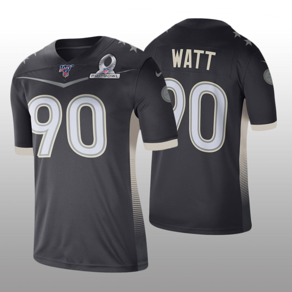 Pittsburgh Steelers T.J. Watt Anthracite Jersey AFC Pro Bowl Game Men's