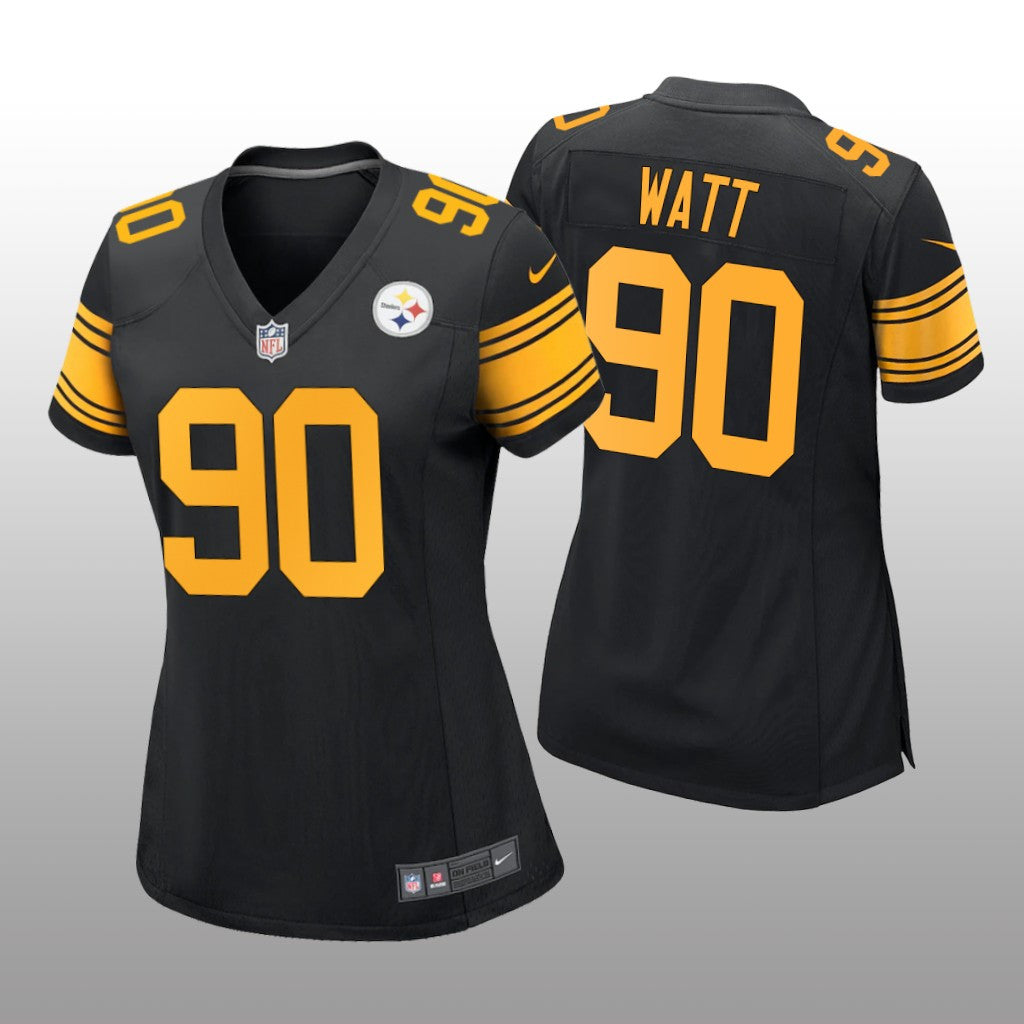 Pittsburgh Steelers T.J. Watt Black Jersey Alternate Game Women's