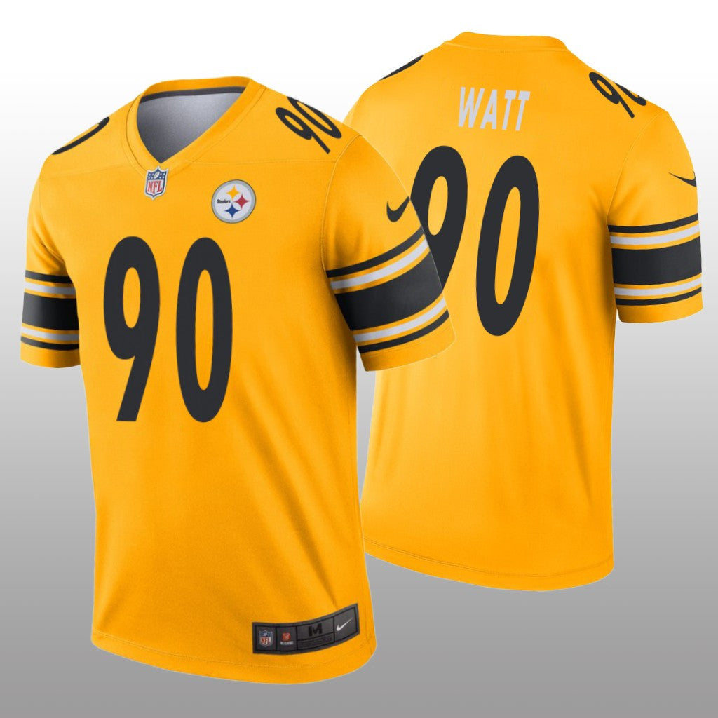 Pittsburgh Steelers T.J. Watt Gold Jersey Inverted Legend Men's