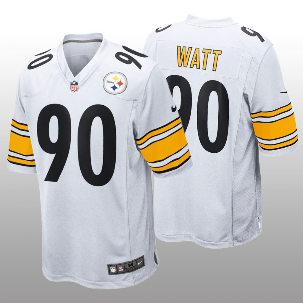 Pittsburgh Steelers T.J. Watt White Jersey Game Youth