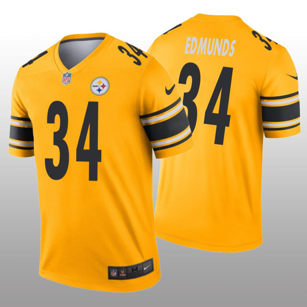 Pittsburgh Steelers Terrell Edmunds Gold Jersey Inverted Legend Men's