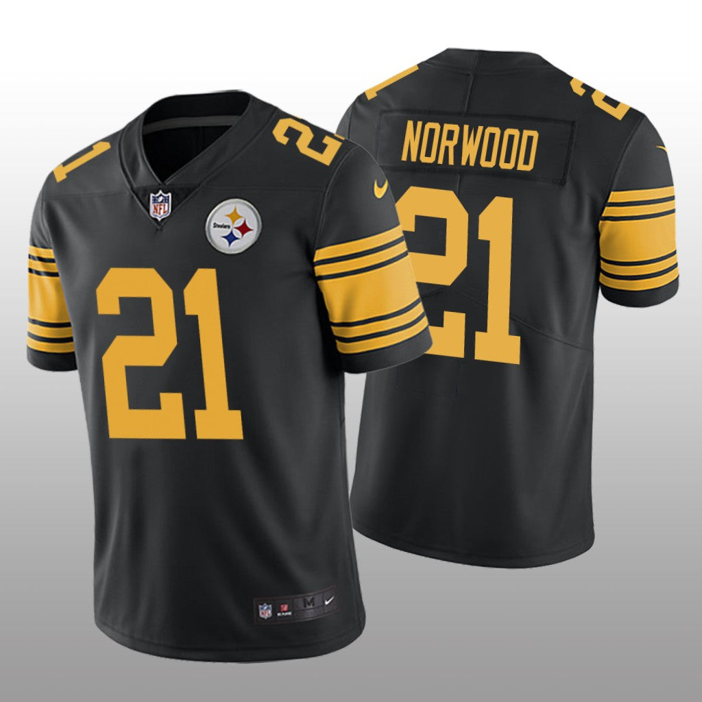 Pittsburgh Steelers Tre Norwood Black Jersey Color Rush Limited Men's